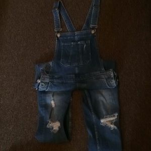 Denim overalls